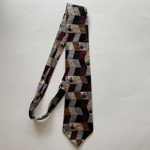 Vintage Neck Tie - Length 62" / Width 4" - Multicolor - Unknown Brand (tag gone)